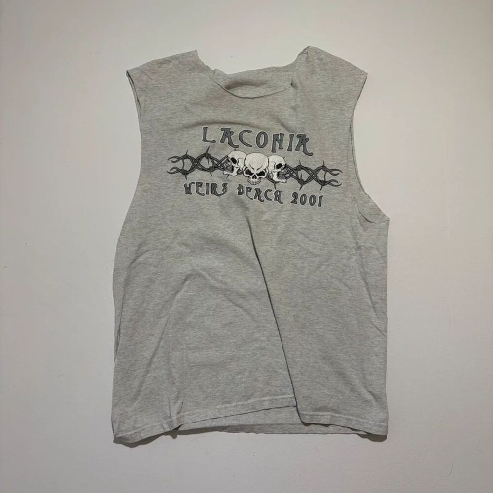 Vintage 2001 Laconia Bike Week Graphic Tank Top